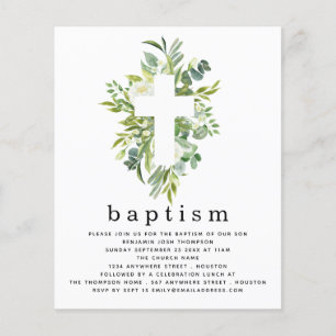 Prospectus 11,4 Cm X 14,2 Cm PAPIER   Invitation des Feuilles botaniques Cross 