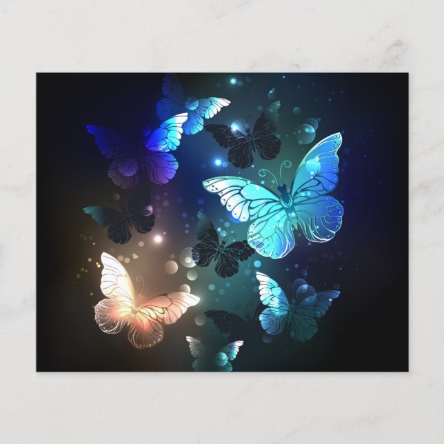 Prospectus 11,4 Cm X 14,2 Cm Papillon de nuit (Devant)