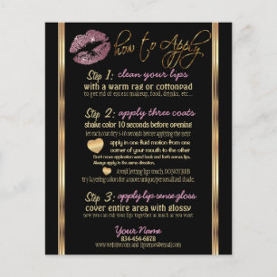 Prospectus 11,4 Cm X 14,2 Cm Parties scintillant rose Rose Gold Instructions