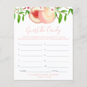 Prospectus 11,4 Cm X 14,2 Cm Peaches Sniff La Candy Girl Baby shower carte de j