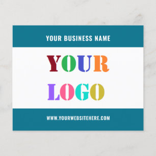 Prospectus 11,4 Cm X 14,2 Cm Personnalisez le texte du logo de votre entreprise