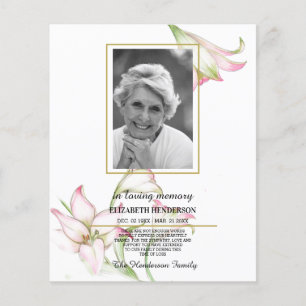 Prospectus 11,4 Cm X 14,2 Cm PHOTO Budget Sympathie En Mémoire Amoureuse. Flyer