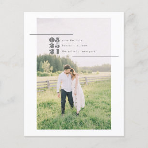 Prospectus 11,4 Cm X 14,2 Cm Photo du budget Enregistrer la date