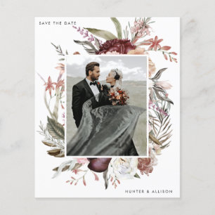 Prospectus 11,4 Cm X 14,2 Cm Photo du budget Enregistrer la feuille de dates