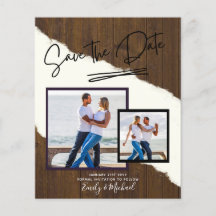 PHOTO Enregistrer La Date - Script manuscrit Moder