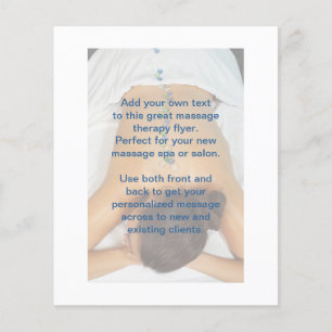 Prospectus 11,4 Cm X 14,2 Cm Photo Massage Pierres en Verre de Plage