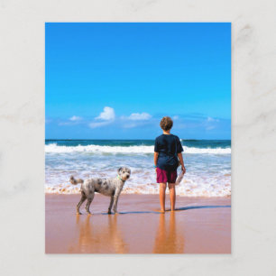 Prospectus 11,4 Cm X 14,2 Cm Photo personnalisé Créez votre propre design - J'a