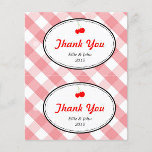 Prospectus 11,4 Cm X 14,2 Cm Pink en vichy do-it-yourself sac cadeau mariage pe