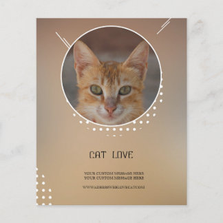 Prospectus 11,4 Cm X 14,2 Cm prospectus Amoureux des chats