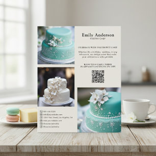Prospectus 11,4 Cm X 14,2 Cm Publicité promotionnelle pour pâtissier en boulang