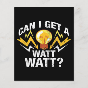 Prospectus 11,4 Cm X 14,2 Cm Puis-je avoir un Watt Watt ? - Cute Electricien