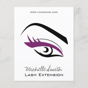 Prospectus 11,4 Cm X 14,2 Cm Purple Eye long eyelashes Lash extension  icon