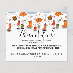Prospectus 11,4 Cm X 14,2 Cm real estate FALL referrals Announcement