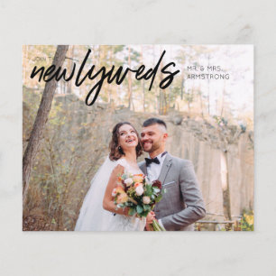 Prospectus 11,4 Cm X 14,2 Cm Réception de mariage photo Horiz 1B pour les jeune