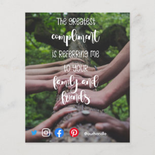 Prospectus 11,4 Cm X 14,2 Cm référencement mailer immobilier marketing amis