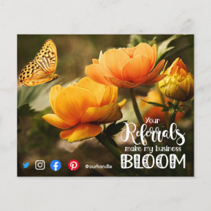 Prospectus 11,4 Cm X 14,2 Cm références me faire fleurir mailer immobilier prom