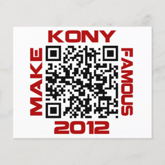 Prospectus 11,4 Cm X 14,2 Cm Rendre Kony célèbre 2012 Video QR Code Joseph Kony