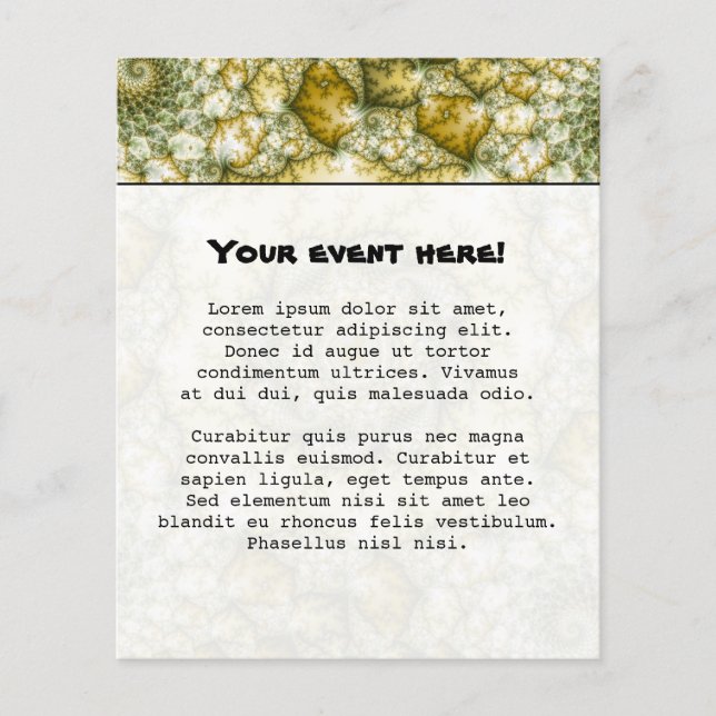 Prospectus 11,4 Cm X 14,2 Cm Reptilien - Art fractal (Devant)