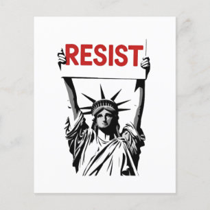 Prospectus 11,4 Cm X 14,2 Cm Résister au fascisme Floral Transgenre LGBTQ Anti-