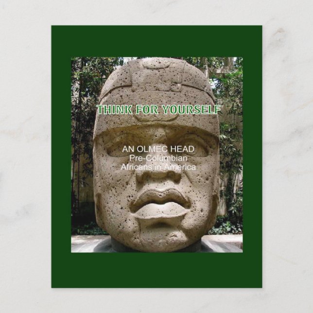 Prospectus 11,4 Cm X 14,2 Cm Responsable des Olmèques afro-américains précolomb (Devant)