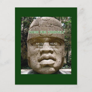 Prospectus 11,4 Cm X 14,2 Cm Responsable des Olmèques afro-américains précolomb