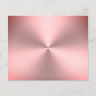 Prospectus 11,4 Cm X 14,2 Cm Revêtement rose moderne en métal brossé