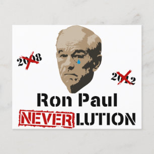 Prospectus 11,4 Cm X 14,2 Cm Ron Paul 2012 Révolution Neverlution