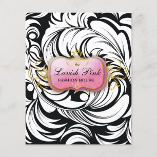 Prospectus 11,4 Cm X 14,2 Cm Rose 311-Lavish   Flyer intégral