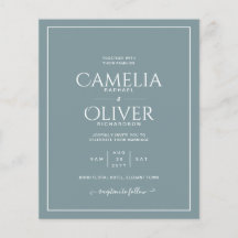 Sage BUDGET MONOCHROME Mariage Circulaire