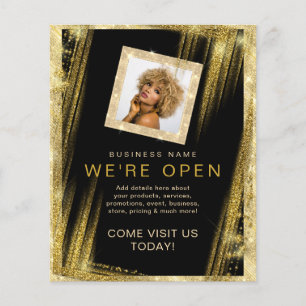Prospectus 11,4 Cm X 14,2 Cm Salon de coiffure de maquillage Photo personnalisé