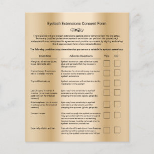 Prospectus 11,4 Cm X 14,2 Cm Salon d'extension Eyelash pour l'exonération de re