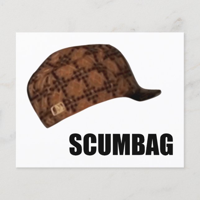 Prospectus 11,4 Cm X 14,2 Cm Scumbag Steve Casquette Meme (Devant)