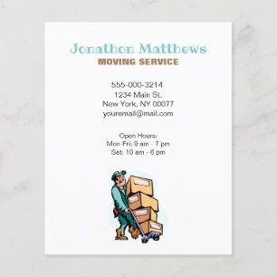 Prospectus 11,4 Cm X 14,2 Cm Service de déplacement Entreprise Service