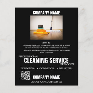 Prospectus 11,4 Cm X 14,2 Cm Service de nettoyage professionnel   Entreprise pe