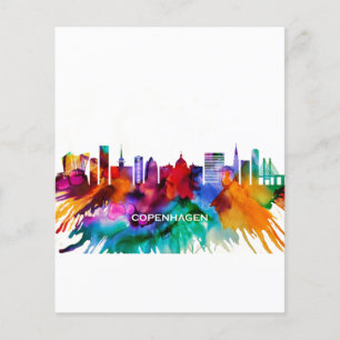 Prospectus 11,4 Cm X 14,2 Cm Skyline Copenhague