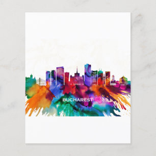 Prospectus 11,4 Cm X 14,2 Cm Skyline de Bucarest
