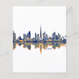 Prospectus 11,4 Cm X 14,2 Cm Skyline Dubaï