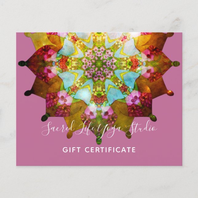 Prospectus 11,4 Cm X 14,2 Cm Sol Mandala (Devant)