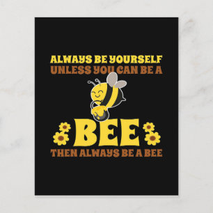 Prospectus 11,4 Cm X 14,2 Cm Soyez Toujours Un Don D'Abeille  Jolie Abeille Pou