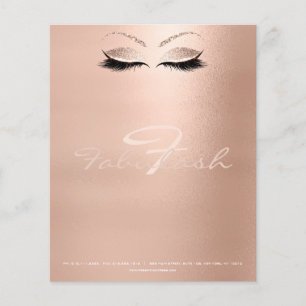 Prospectus 11,4 Cm X 14,2 Cm Spa de maquillage des yeux de filigrane Nom Monogr
