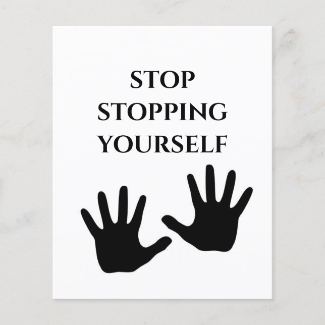 Prospectus 11,4 Cm X 14,2 Cm Stop Yourself (Devant)