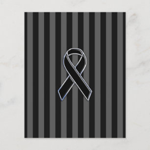 Prospectus 11,4 Cm X 14,2 Cm Style Chrome Noir de la sensibilisation au ruban