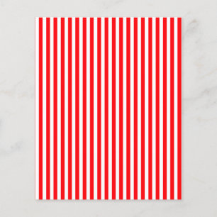 Prospectus 11,4 Cm X 14,2 Cm Sucre de canne rayures dans Noël Rouge et Blanche 
