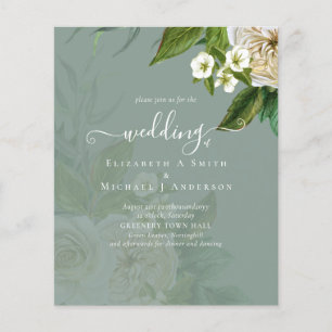 Prospectus 11,4 Cm X 14,2 Cm Suite Mariage Sublime - Roses Blanches