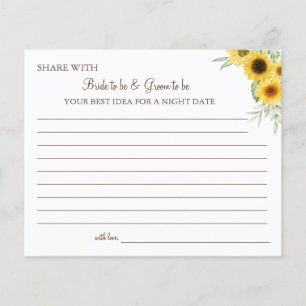 Prospectus 11,4 Cm X 14,2 Cm Sunflower greenerife partage une carte d'idée datt