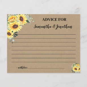 Prospectus 11,4 Cm X 14,2 Cm Sunflowers Conseils pour une bonne carte de douche
