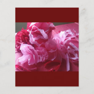 Prospectus 11,4 Cm X 14,2 Cm Surprise Anniversaire Floral Flyer