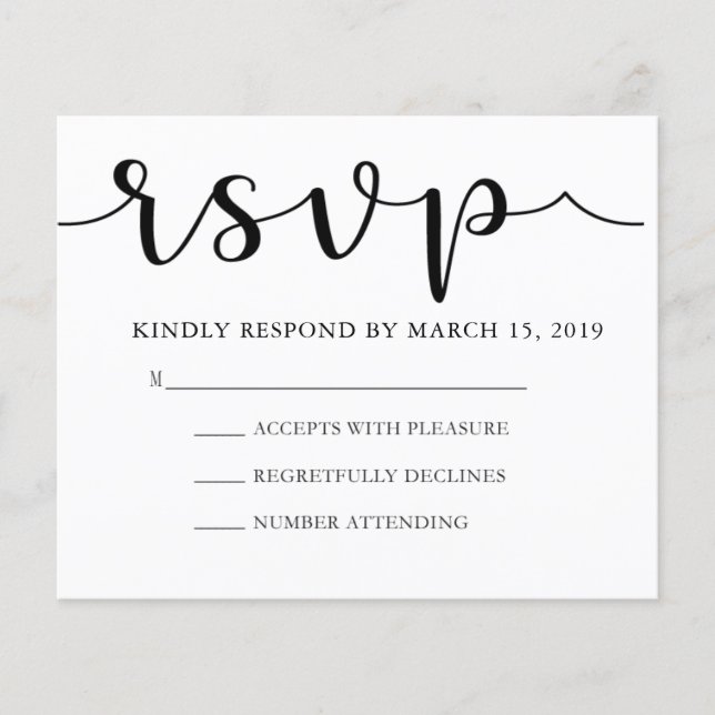 Prospectus 11,4 Cm X 14,2 Cm Swirl RSVP | Budget (Devant)