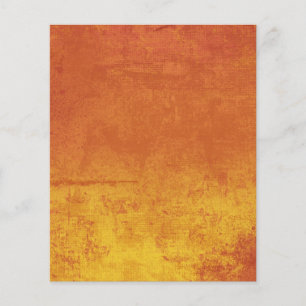 PROSPECTUS 11,4 CM X 14,2 CM TEXTURE DE FOND DE COULEUR JAUNE ORANGE DISTRESSEE