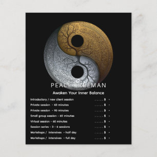 Prospectus 11,4 Cm X 14,2 Cm Tides of Balance Yin Yang Design